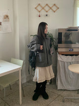 [unisex] Higgem Wool Collar Half Coat