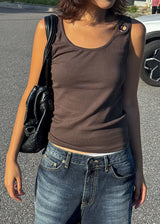 SHOULDER EYELET SLEEVELESS (4color)