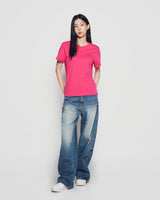 25FW WOMAN SCRIPT LOGO PRINTING SHORT SLEEVE T-SHIRT