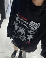ドローイングワッフルニット (4C)