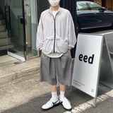 ツータックワイドバンディングハーフパンツ　2色