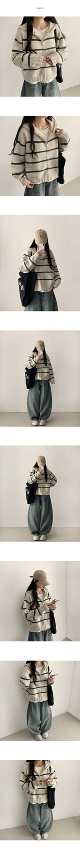 Melder Dangara Knit Hooded Zip-Up