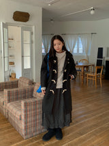 Comdero color matching fleece brushed hoodie
