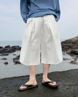 Rok Linen Pintuck Bermuda Pants