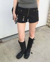Leon zipper shorts
