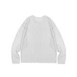 [1+1] LMN Laurent Ribbed See-Through Long-Sleeved T-Shirt (4 colors)