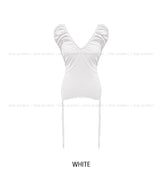 Linz Shirred Strap Short Sleeve