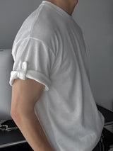 ASCLO オールデイロールアップ半袖Tシャツ (3color)