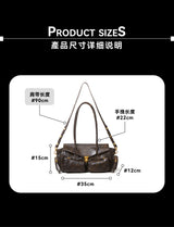 “Milano” Oiled Leather Biker Bag