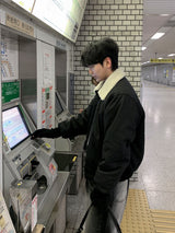 ニールブラックアンドブルーワイドパンツ