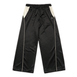 25SS ワンポイントロゴカラーリングワイドトラックパンツ ブラック