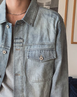 Debor Washed Denim Trucker Jacket