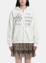 Harper Number Hoodie Zip-up