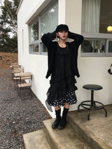 ミリュクロップニットフードジップアップ (3c)