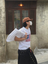 ヴィンテージクライド アメリカンフラッグ 半袖Tシャツ 3C