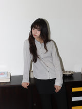 PIN DOT SHIRT (GREY)