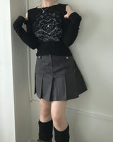 ハートロックカットアウトTシャツ