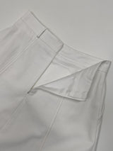 Stitched Cotton Flare Long Skirt
