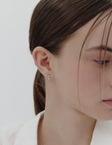 26SS★ Precise Silver (W) One-Touch Earrings S