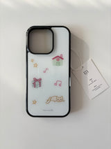 ラブキャットフォンケース (white)