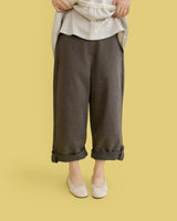 Cozy button roll up pants (2 color) 