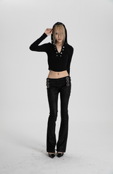 SEXXDEVIL SHELL BUTTON TOP