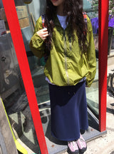 [unisex] オート軽量フードウインドブレーカージャケット