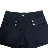 モダンツーベルトボタンビジューショートパンツ