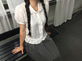 ミルキーパフブラウス