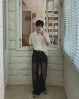 VAFF Flare Teen Washed Denim Pants