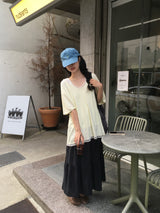 Tiered Long Skirt