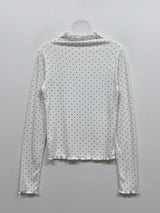 Dot Wave Turtleneck T-Shirt