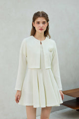 ラニツイードカーディガン / ホワイト
