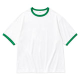 [Unisex] BASIC LINE RINGER T-SHIRT [WHITEGREEN]