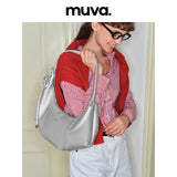 muva.クロスボディ ホーンシェイプ レザーバッグ