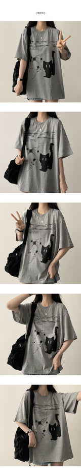 Glee cat cats ボックスフィット半袖