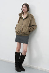 【即日発送】woman soft touch suede blouson