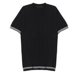 ASCLO ポイントラインマッスルフィット半袖ニット (3color)