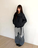 ハイネックブークレキルトコート