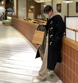  Liu Wool Overfit Duffel Coat