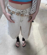 Flower strap layered belt(2color)