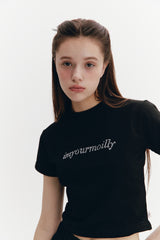 Crystal Hotfix T Black