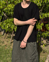 Erne Crop Over U Neck Short Sleeve Tee