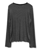 Teen Stripe Symbol Logo Long Sleeve_Black