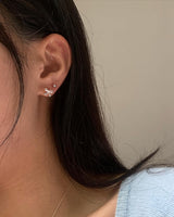 (silver925) ラブリーリボンピアス type1 *silver