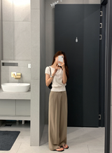[Lè made] Lè made サマーリネンワイドスラックス / 3 colors