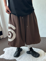 Hip Tone Side Big Snail Balloon Bermuda Shorts 4color