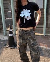 Flower printing T