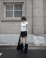 26SS★ [mnem] ME Scoop Neck Baby Tee