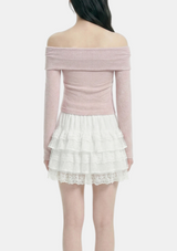Serin Drape Off-Shoulder Top